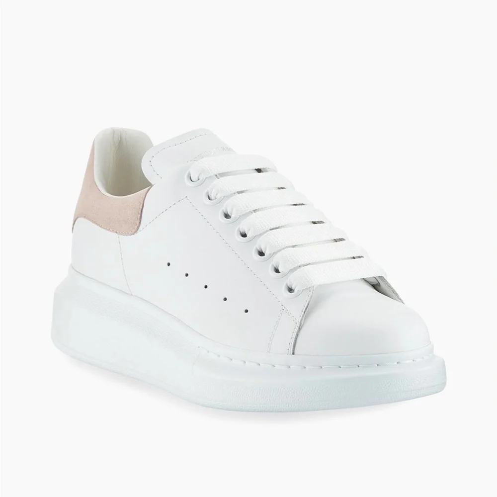 Alexander McQueen Oversized  Women's Sneakers, White/Patchouli, Size 9.5 US - Picture 2 of 13